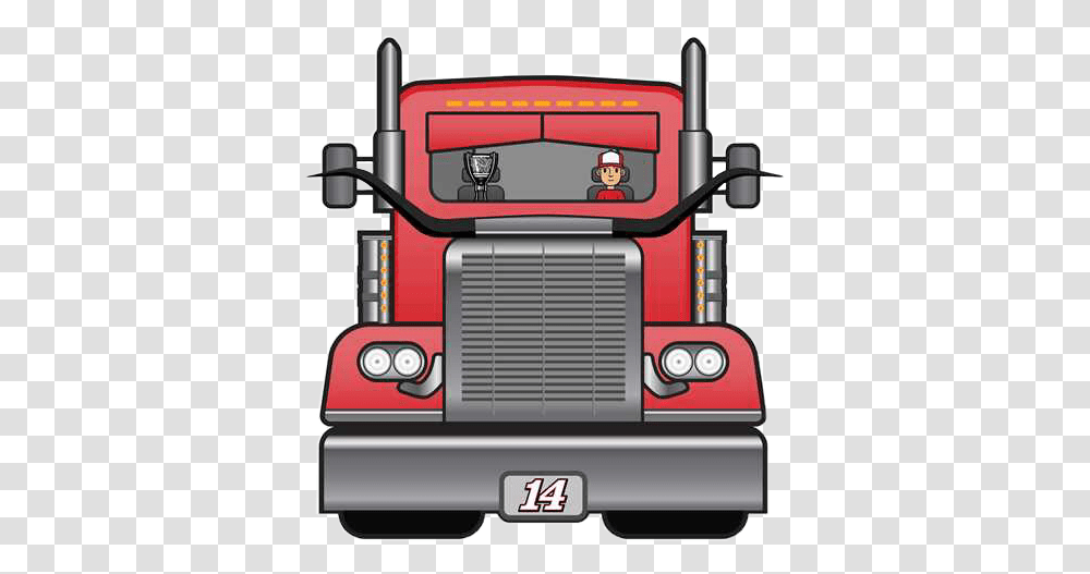 Truck Emoji Car Red America Coche Goclintgo Clintbowyer, Machine, Fire Truck, Vehicle, Transportation Transparent Png