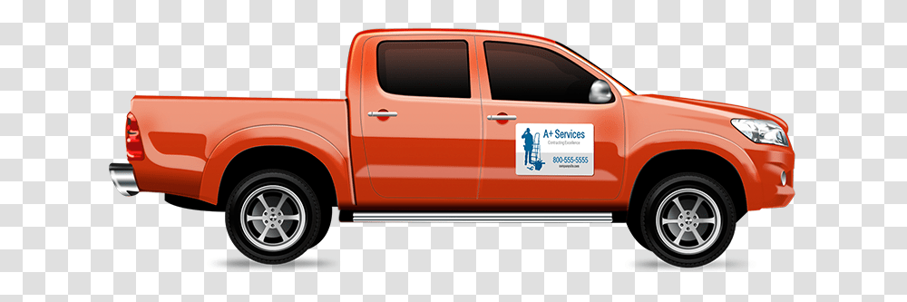 Truck Magnets Magnetic Signs For Construction And Trade Pickup, Pickup Truck, Vehicle, Transportation, Car Transparent Png