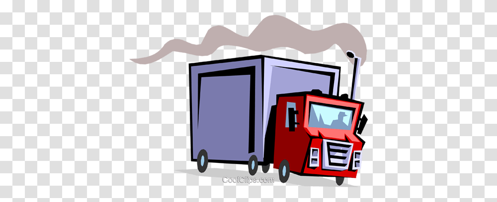 Truck Royalty Free Vector Clip Art Illustration, Transportation, Vehicle, Moving Van, Postal Office Transparent Png