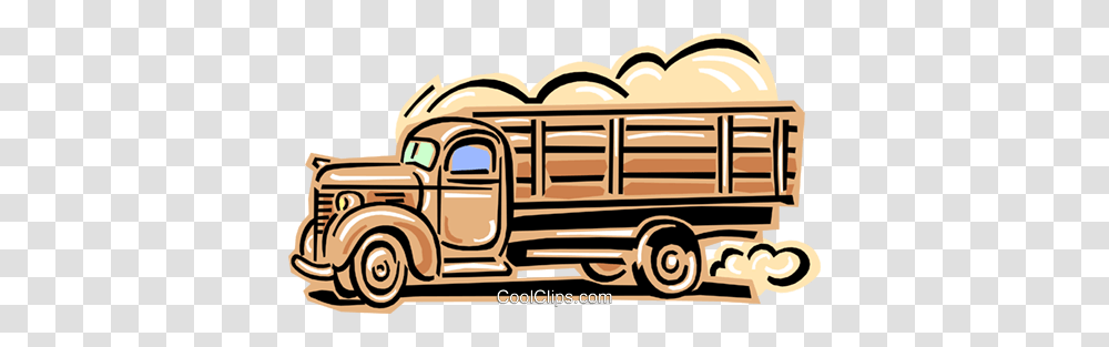 Truck Royalty Free Vector Clip Art Illustration, Vehicle, Transportation, Fire Truck, Van Transparent Png