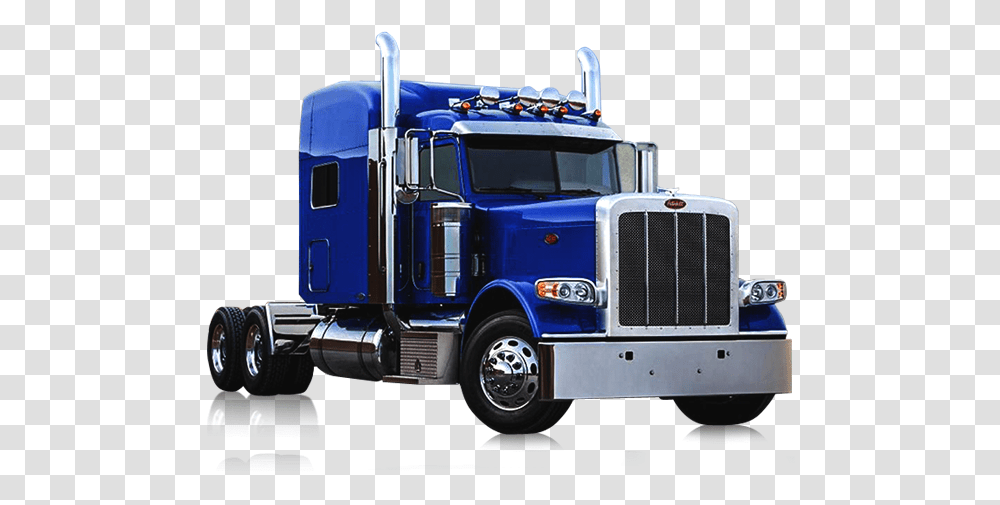 Truck Semi Truck Peterbilt, Vehicle, Transportation, Trailer Truck, Fire Truck Transparent Png