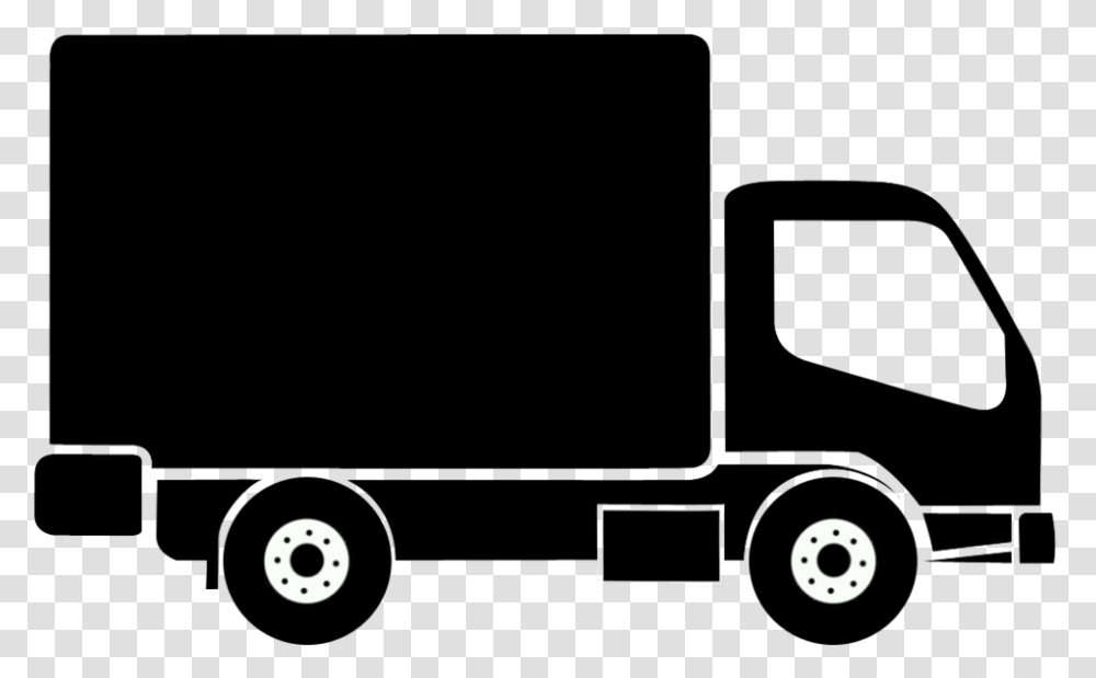 Truck Silhouette Cargo Truck Silhouette, Team Sport, Sports, Face Transparent Png