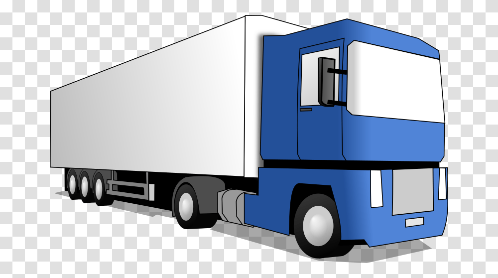 Trucking Clipart Free Collection, Trailer Truck, Vehicle, Transportation, Moving Van Transparent Png
