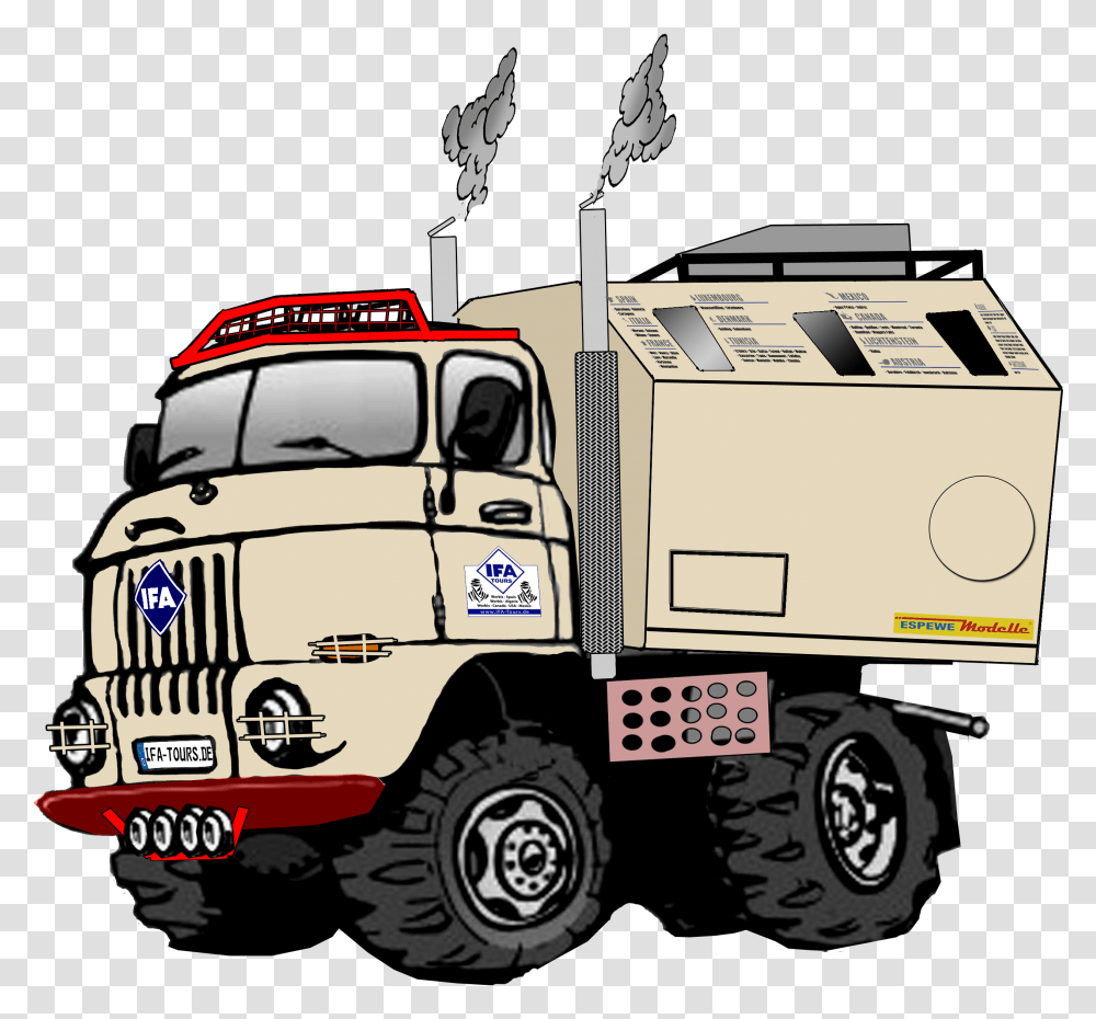 Trucking Vector Box Truck Ifa W, Vehicle, Transportation, Label Transparent Png