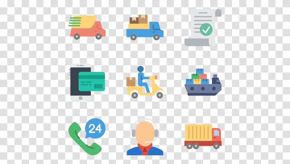 Trucking Vector Logistic Sales And Distribution Icon, Alphabet, Electronics, Video Gaming Transparent Png