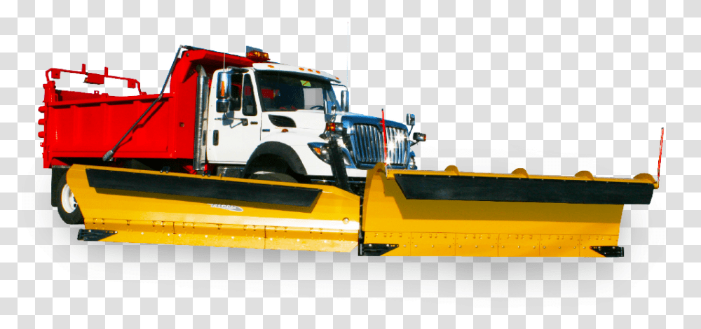 Truckmaxx Snow Plow Plow Truck, Tractor, Vehicle, Transportation, Bulldozer Transparent Png