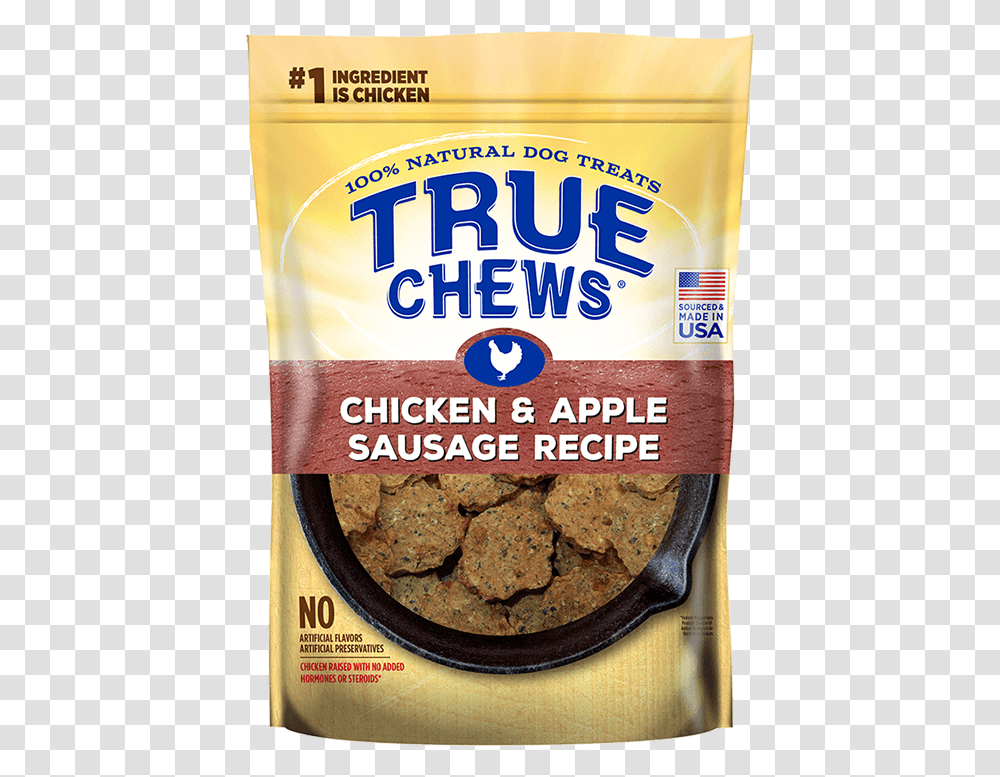 True Chews Chicken And Apple Sausage, Food, Fried Chicken, Cracker, Bread Transparent Png