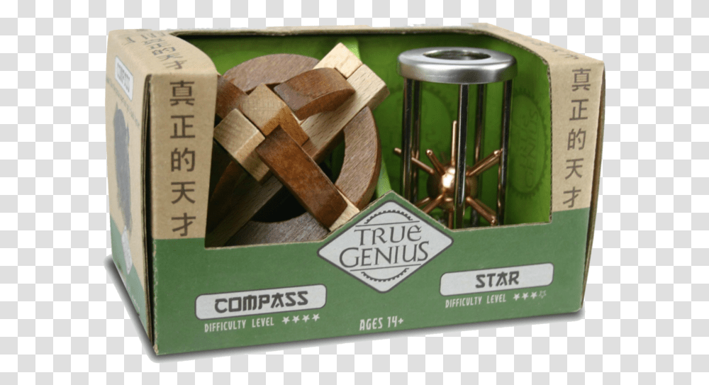 True Genius Compass Puzzle, Box, Weapon, Weaponry, Ammunition Transparent Png