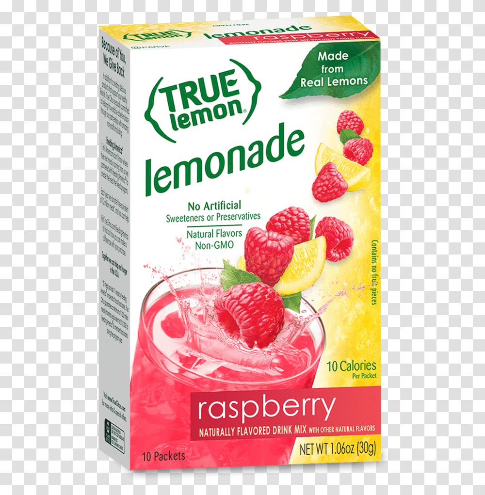 True Lemon Raspberry Lemonade, Fruit, Plant, Food Transparent Png