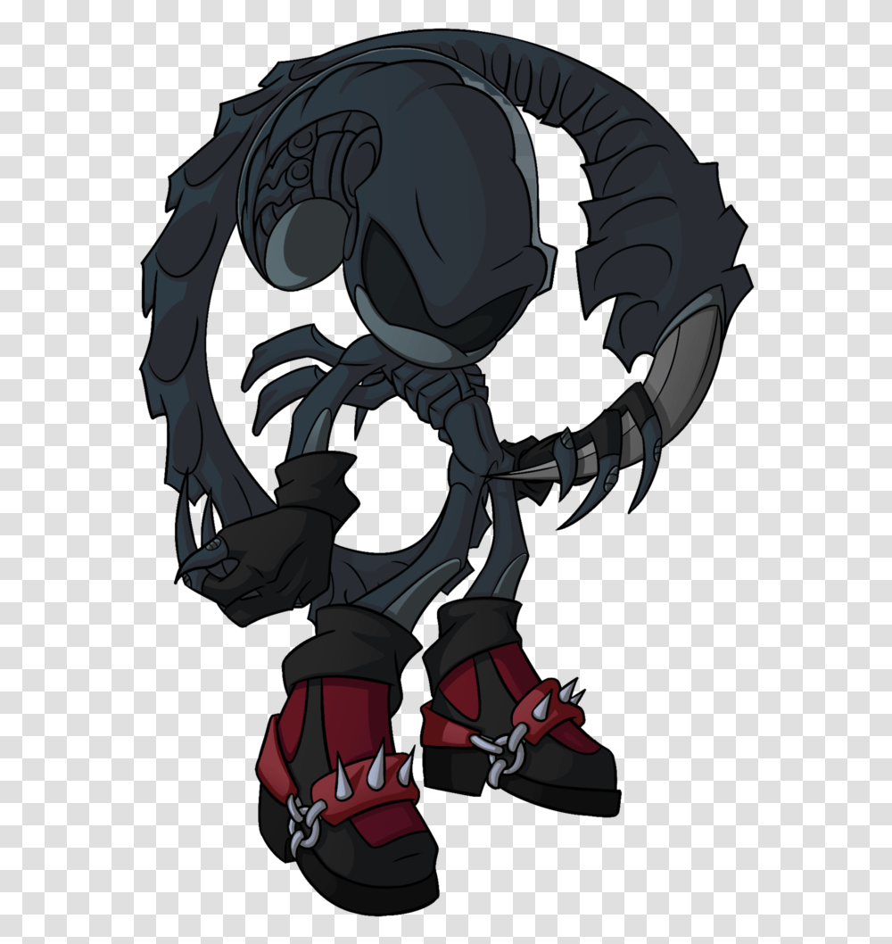True Ultimate Life Form By Vosmycool I Am In Love Sonic The Hedgehog Xenomorph, Hook, Claw, Hand Transparent Png