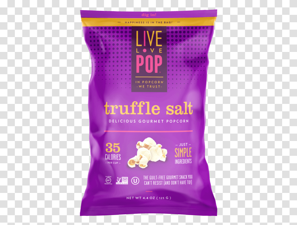 Trufflesalt Live Love Pop Truffle Salt Popcorn, Bottle, Food, Cosmetics, Poster Transparent Png
