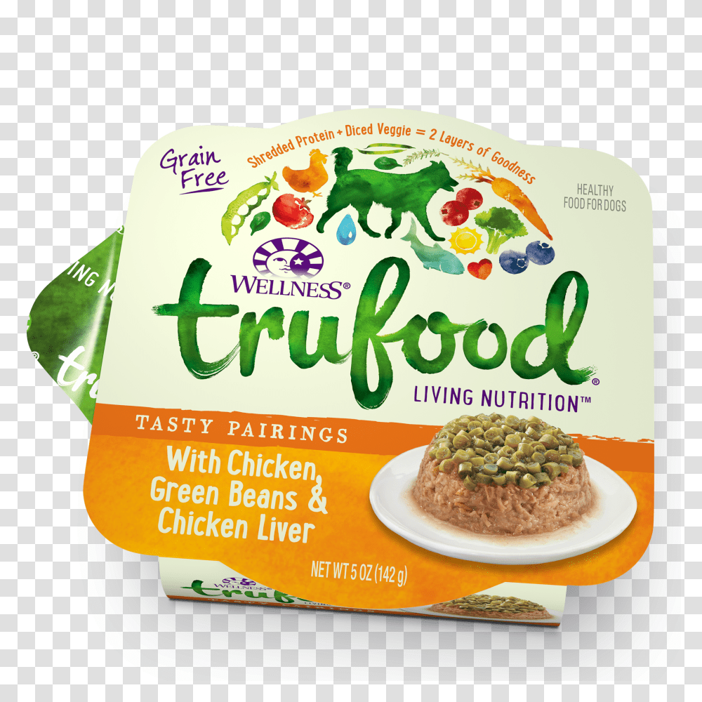 Trufood Tasty Pairings Chicken Green Beans Chicken Liver, Meal, Advertisement, Poster, Flyer Transparent Png