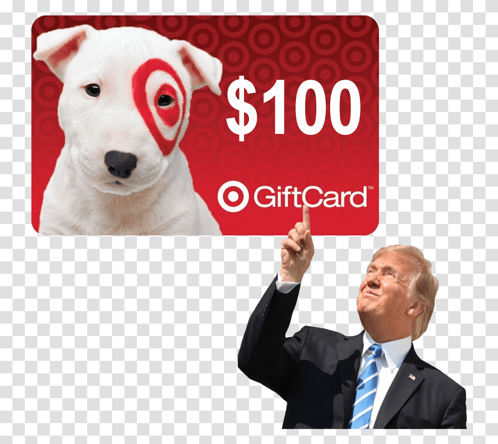 Trump 100 Target Gift Card 100 Target Gift Card, Tie, Suit, Coat, Person Transparent Png
