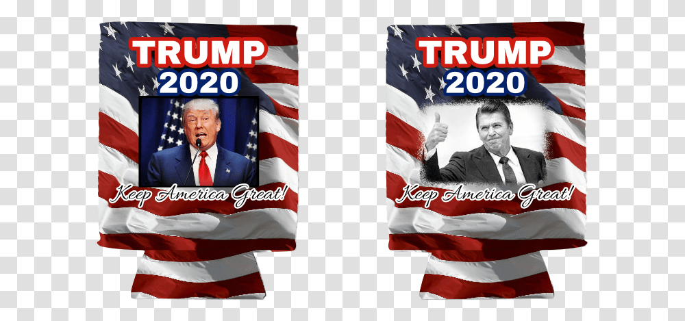 Trump 2020 Can Cooler President's Day, Flag, Person, Human Transparent Png
