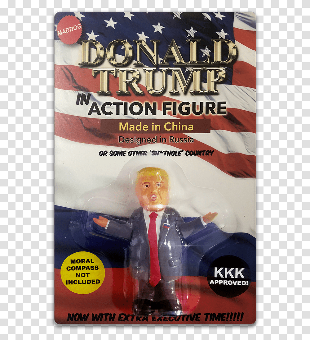 Trump Action Figure Gentleman, Figurine, Person, Human, Advertisement Transparent Png