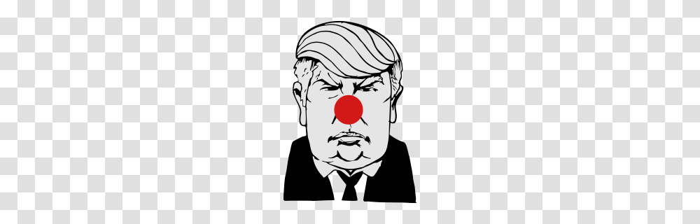 Trump Clown, Performer, Person, Human, Face Transparent Png