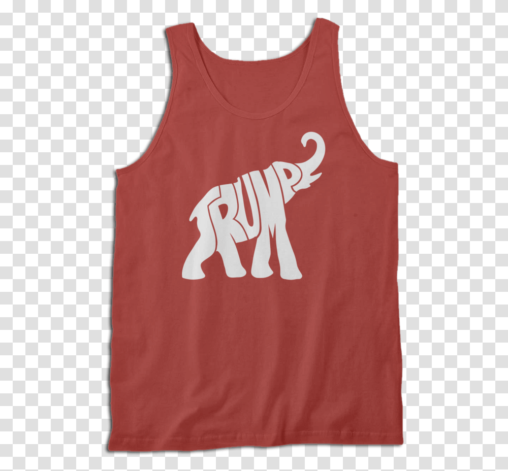 Trump Elephant Silhouette Trump Elephant Shirt, Apparel, Hand, Tank Top Transparent Png