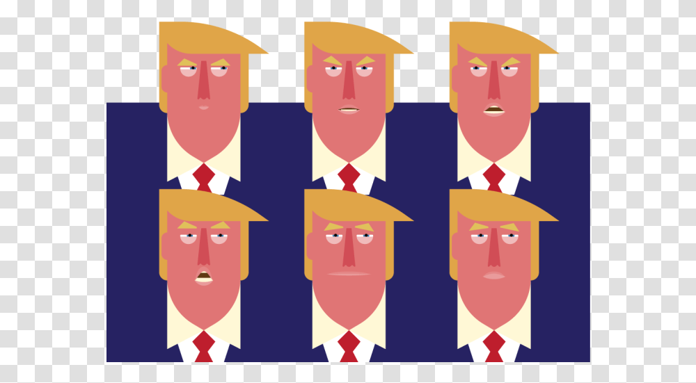 Trump Face, Tie, Accessories, Accessory, Necktie Transparent Png