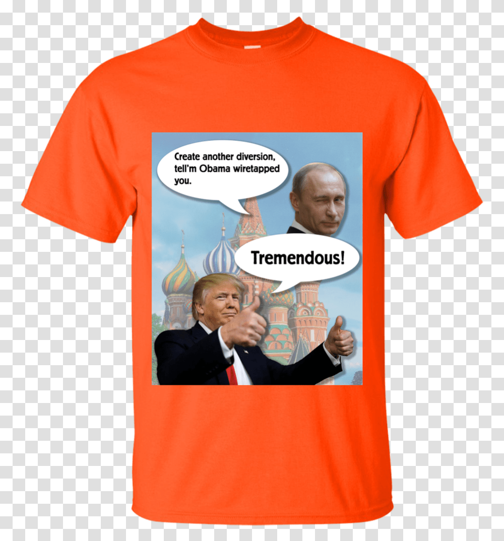 Trump In Obama Shirt Meme, Apparel, Person, Human Transparent Png