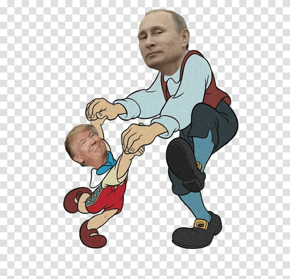 Trump Is Putin's Puppet, Person, Sport, Martial Arts Transparent Png