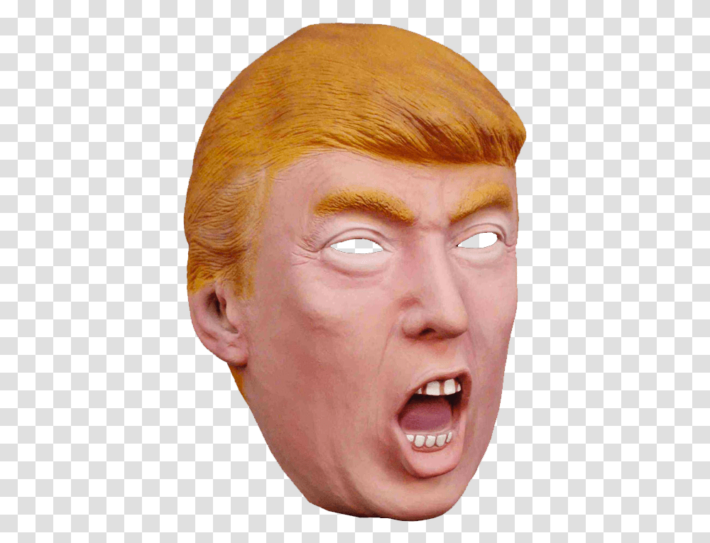 Trump Mouth Donald Trump Mask, Head, Face, Person, Human Transparent Png