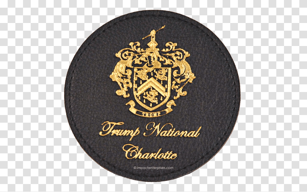 Trump National Charlotte Gold Foil Coasters, Passport, Id Cards, Document Transparent Png
