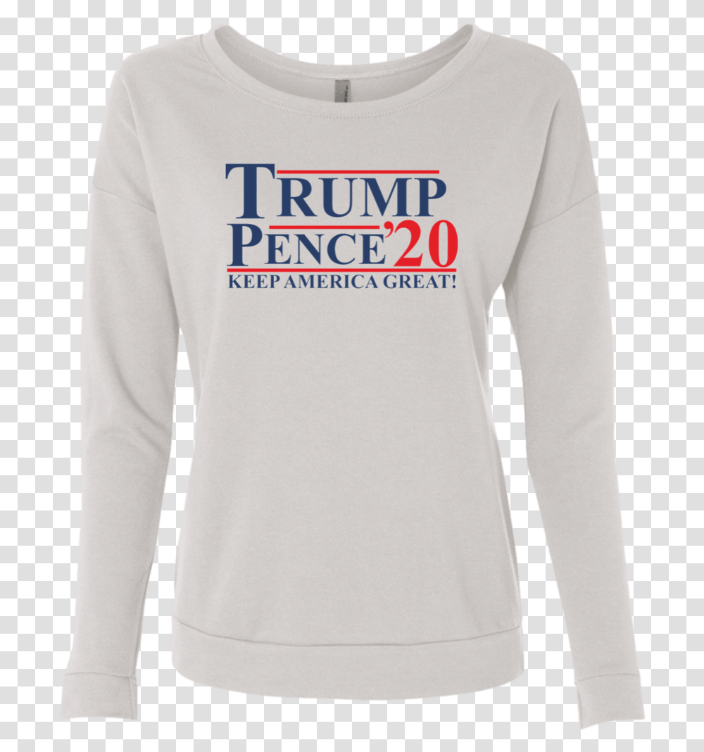 Trump Pence 2020 Ladies Long Sleeved T Shirt, Apparel, Sweatshirt, Sweater Transparent Png