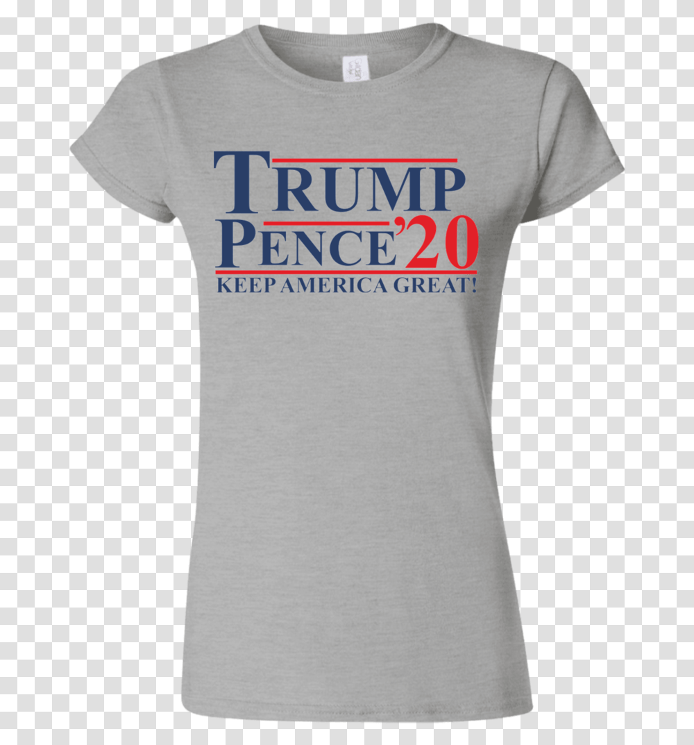 Trump Pence 2020 Softstyle Ladies Active Shirt, Apparel, T-Shirt Transparent Png