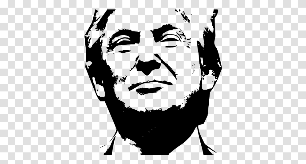 Trump Prepares Trump Black And White, Gray, World Of Warcraft Transparent Png