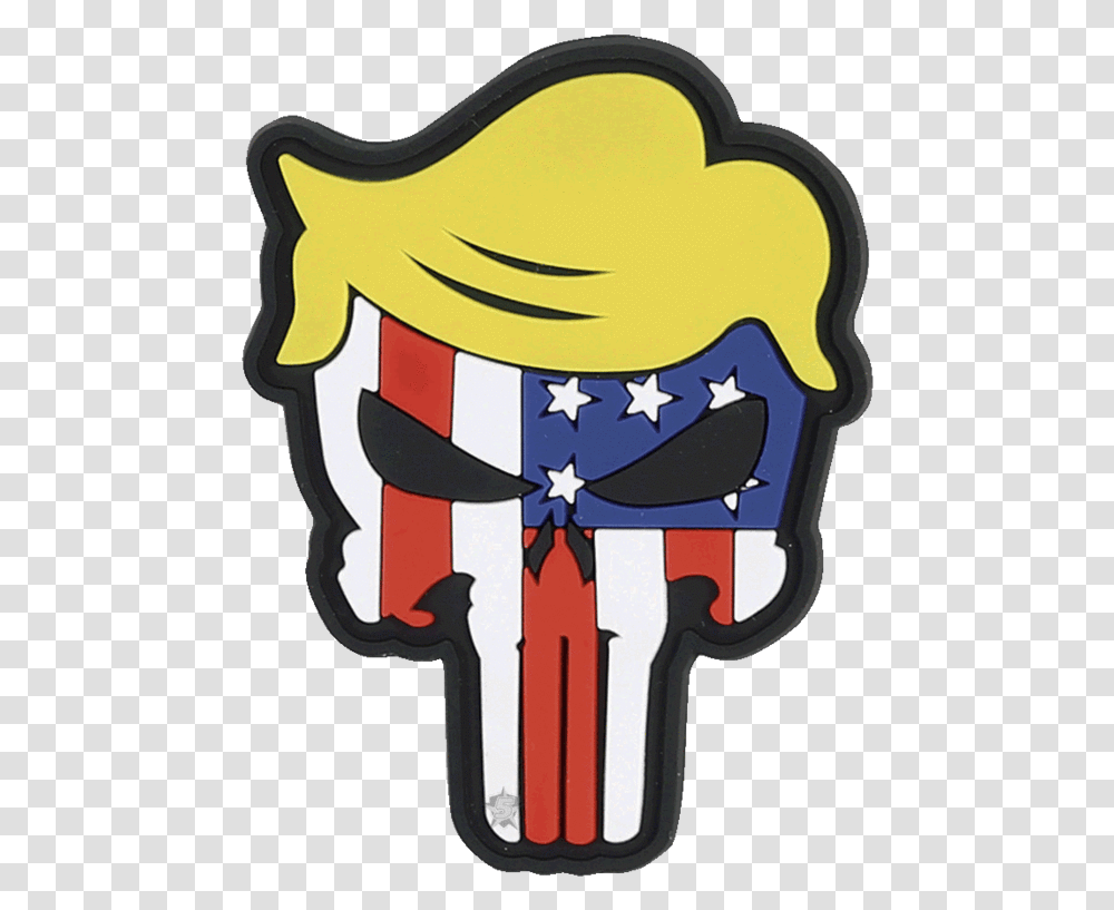 Trump Punisher Morale Patch, Label, Sticker, Logo Transparent Png