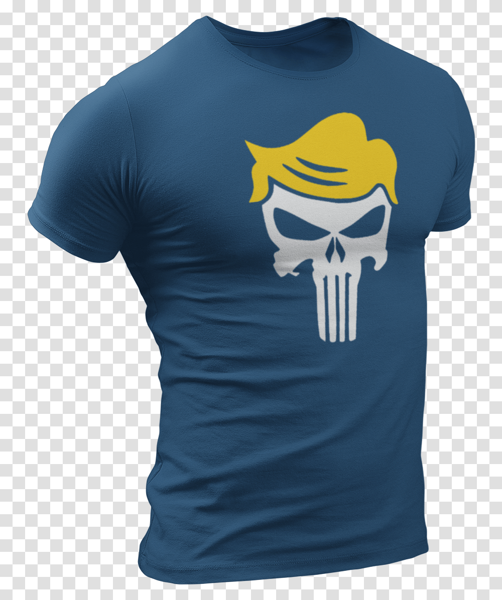 Trump Punisher Skull Tee Punisher Skull, Clothing, Apparel, T-Shirt, Sleeve Transparent Png