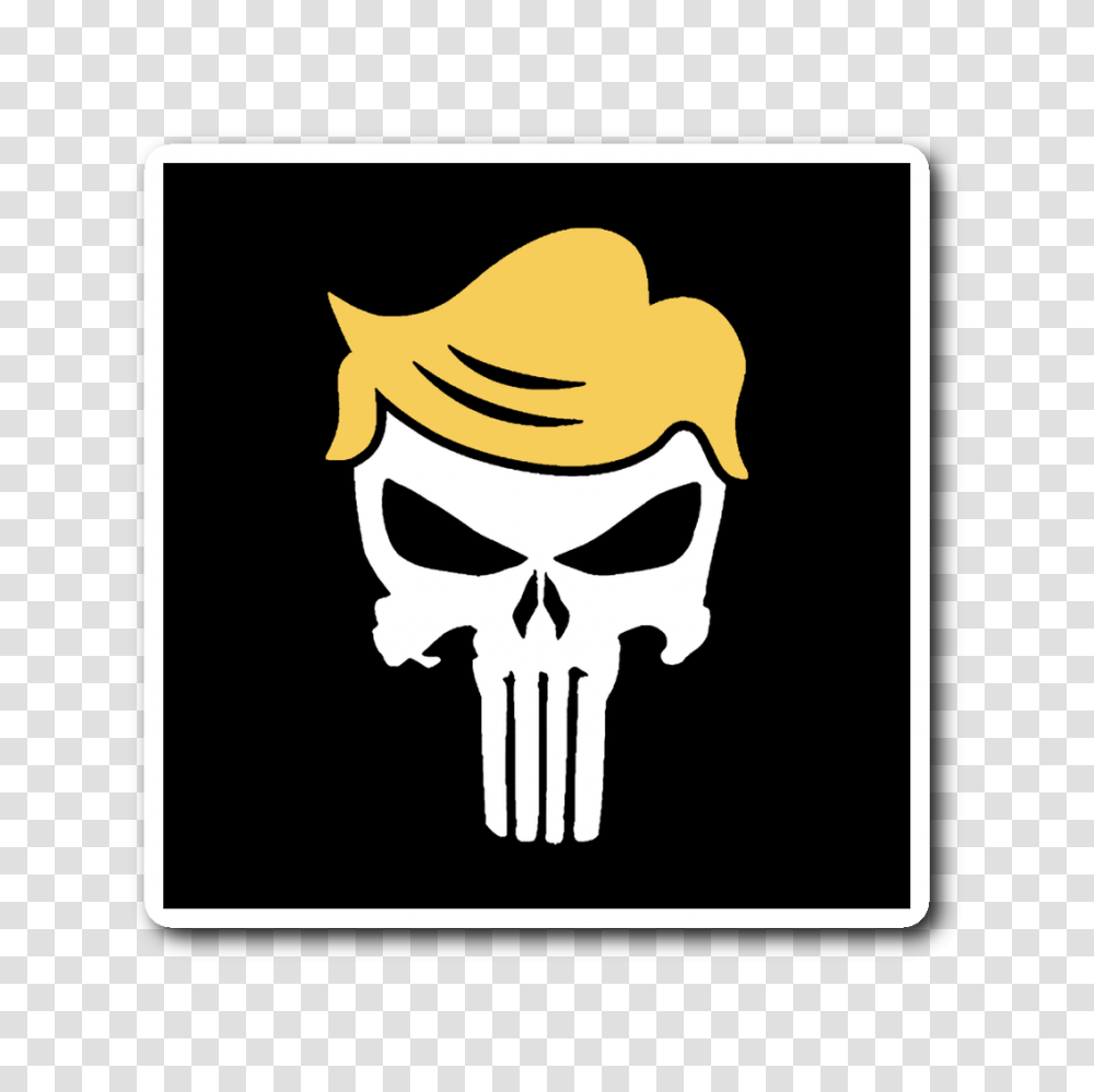 Trump Punisher Sticker The Maga Shop, Pirate, Stencil, Hat Transparent Png