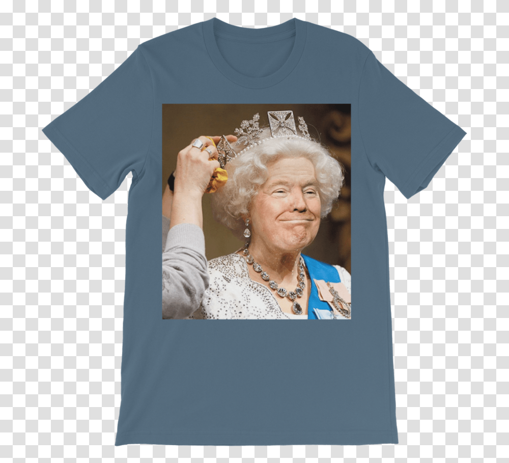 Trump's Face Trump And Queen Funny, Person, Hair, T-Shirt Transparent Png