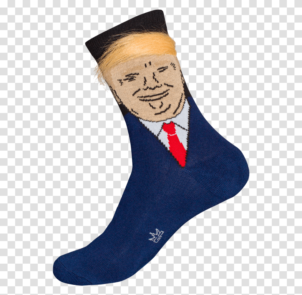 Trump Socks With Fake Hair Clipart Download Donald Trump Hair Socks, Apparel, Shoe, Footwear Transparent Png