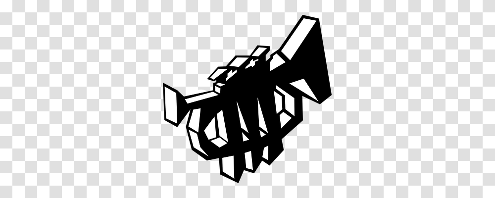 Trumpet Hand, Fist, Stencil Transparent Png