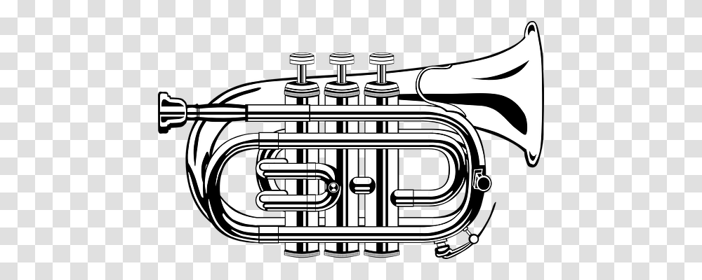 Trumpet Music, Horn, Brass Section, Musical Instrument Transparent Png