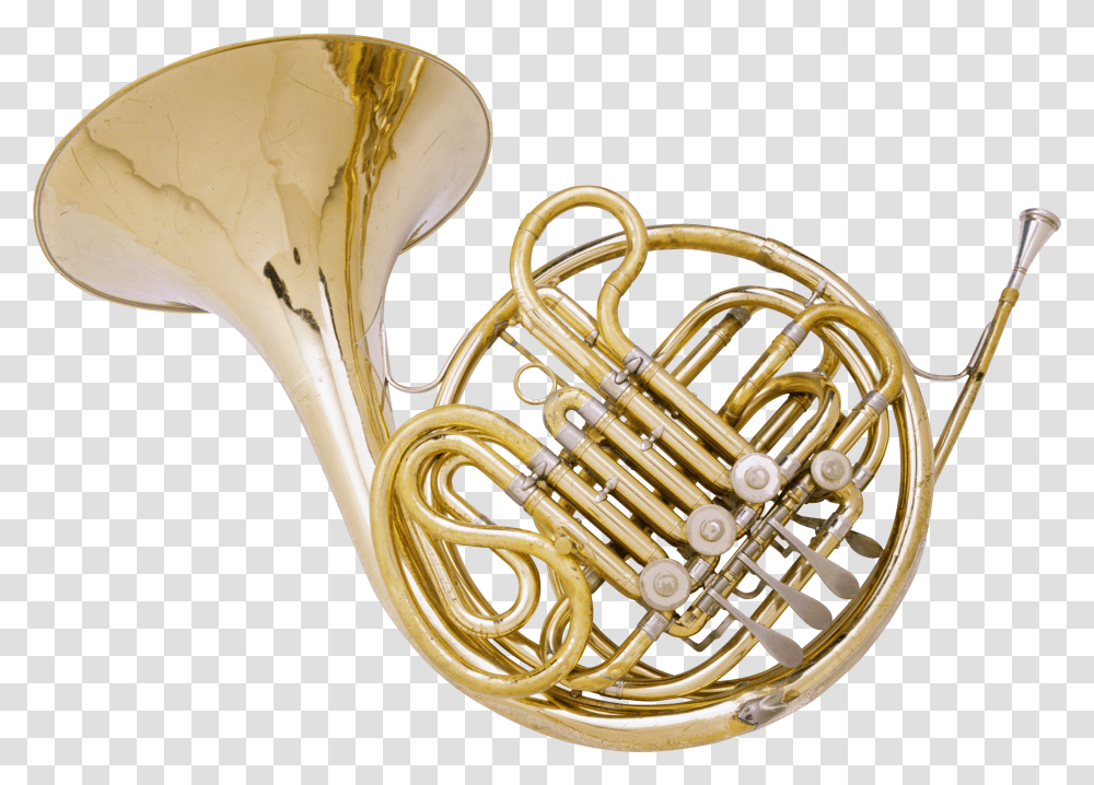 Trumpet And Saxophone French Horn Background Transparent Png