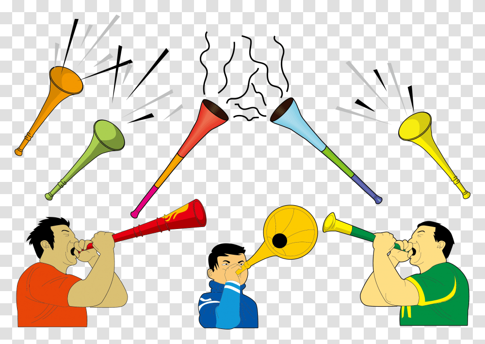 Trumpet Cartoon Megaphone Terompet Ulang Tahun, Musical Instrument, Horn, Brass Section, Person Transparent Png