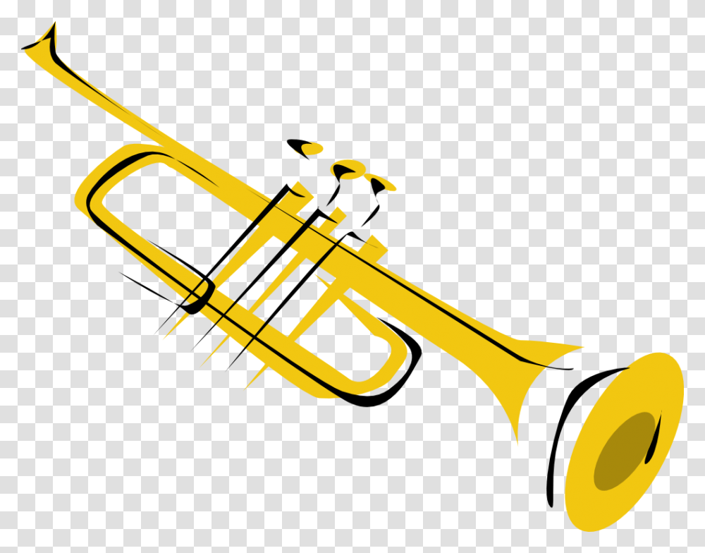 Trumpet Clip Art Free, Horn, Brass Section, Musical Instrument, Cornet Transparent Png