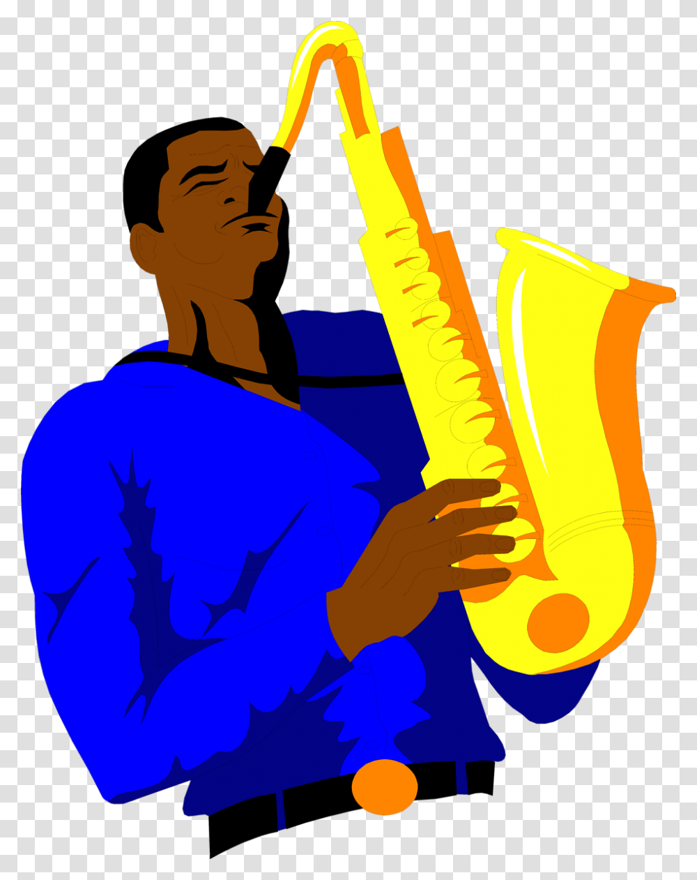 Trumpet Clip Art Image Black, Leisure Activities, Saxophone, Musical Instrument, Person Transparent Png