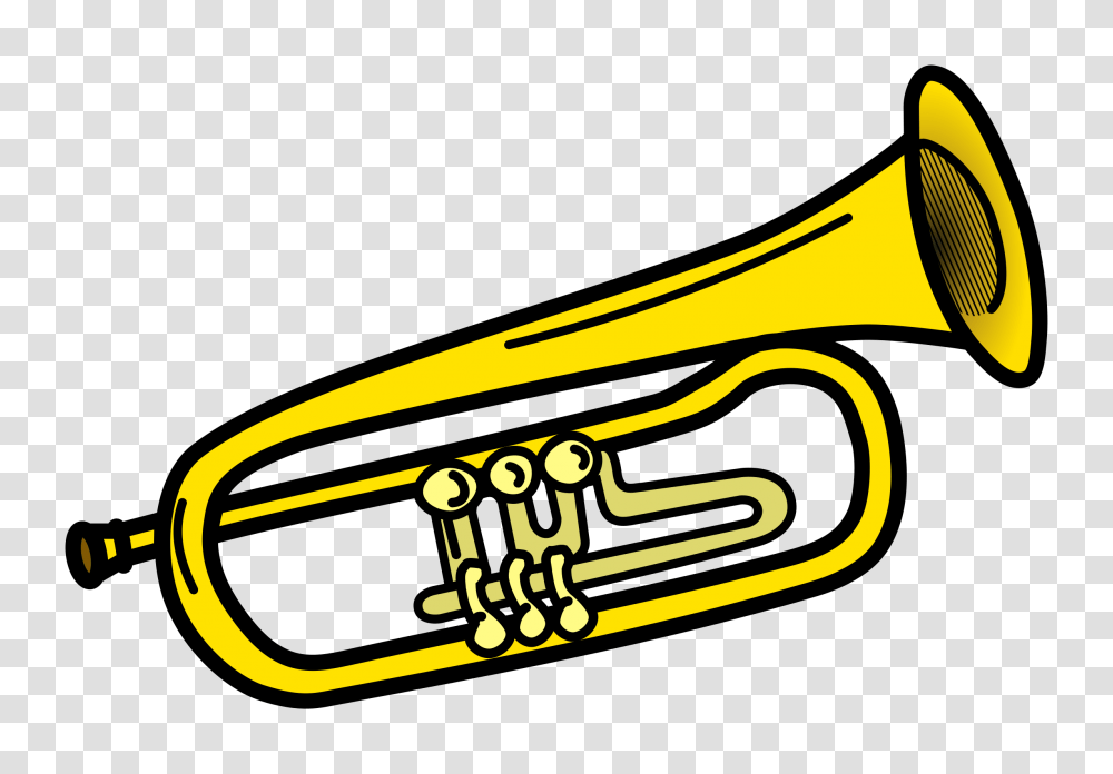 Trumpet Clipart Free, Horn, Brass Section, Musical Instrument, Cornet Transparent Png