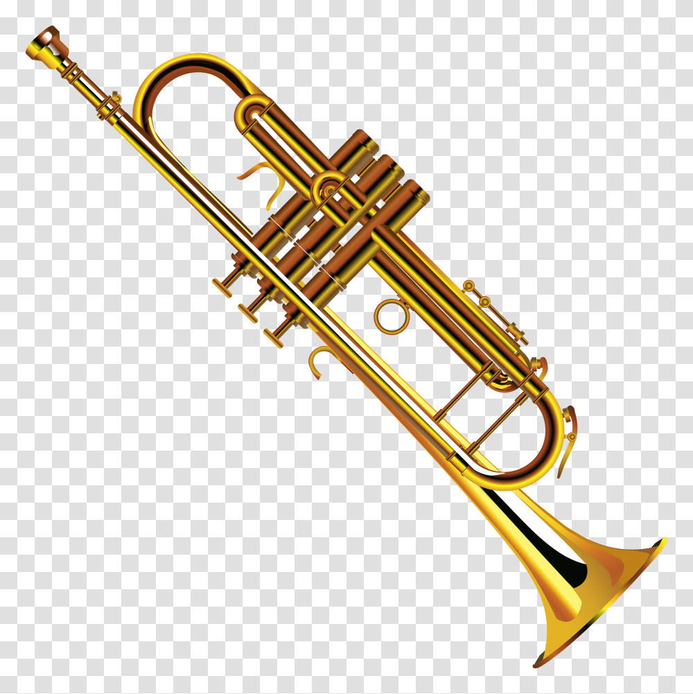 Trumpet Clipart, Horn, Brass Section, Musical Instrument, Cornet Transparent Png