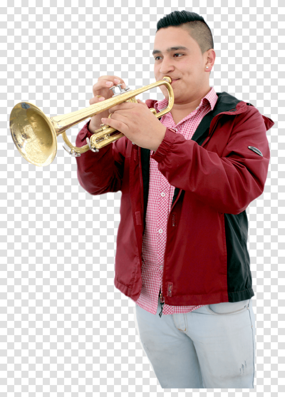 Trumpet Download, Person, Human, Horn, Brass Section Transparent Png
