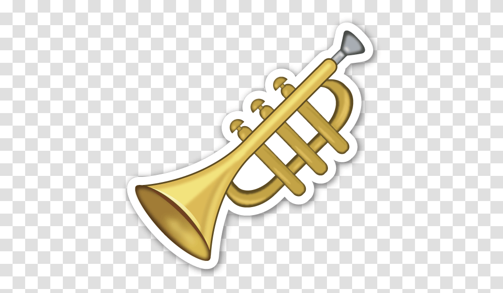 Trumpet Emoji Jazz, Horn, Brass Section, Musical Instrument, Cornet Transparent Png