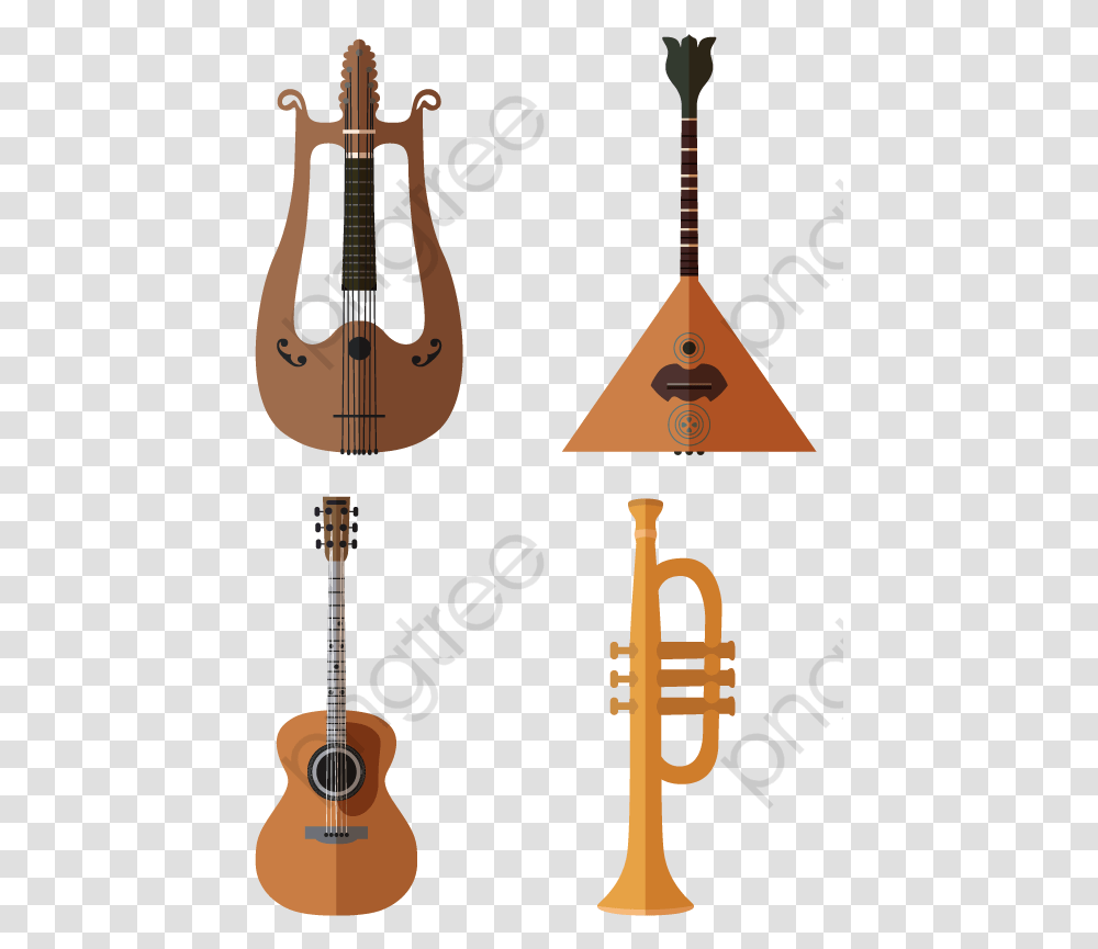 Trumpet Guitar Cello Instrument Guitar Vector Small, Musical Instrument, Leisure Activities, Harp, Lyre Transparent Png