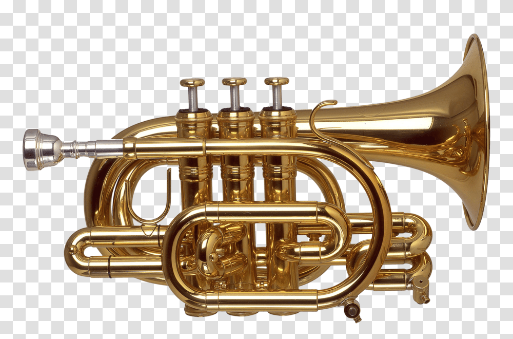 Trumpet Images On, Horn, Brass Section, Musical Instrument, Cornet Transparent Png