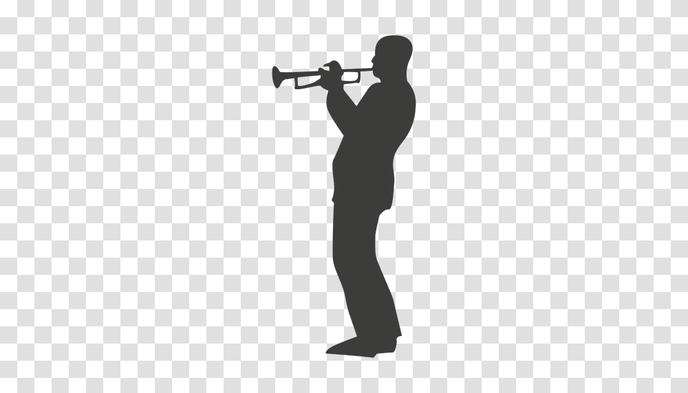 Trumpet Musician Silhouette, Person, Human, Horn, Brass Section Transparent Png