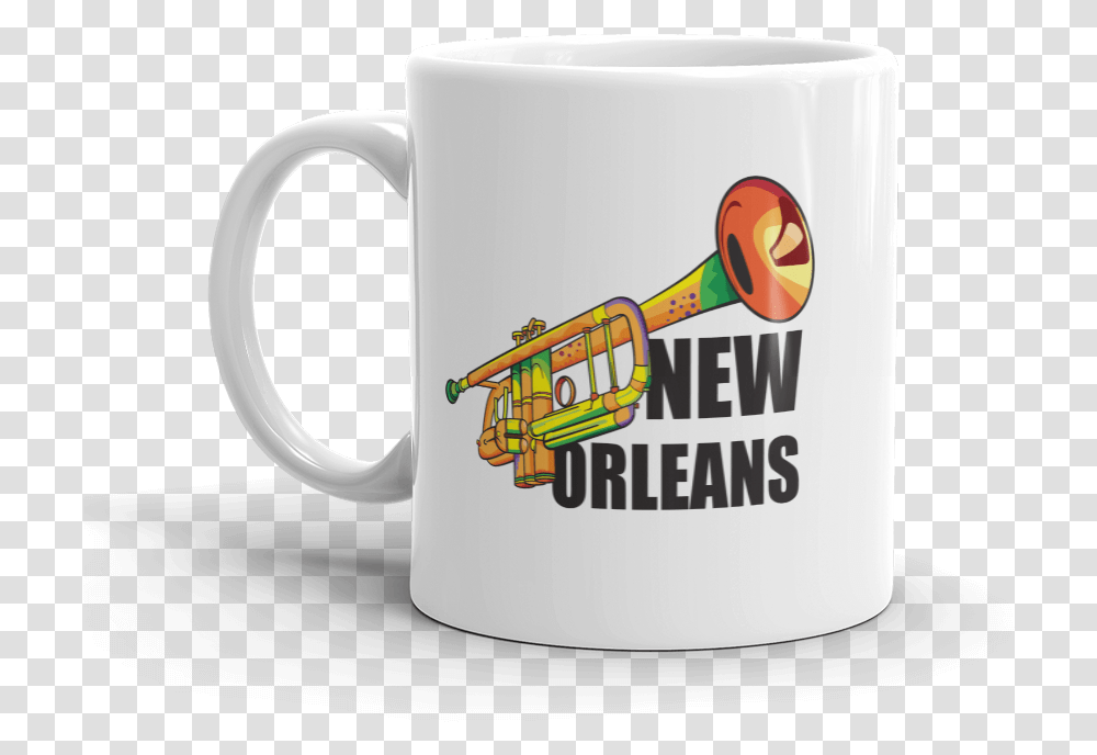 Trumpet New Orleans Mug Good News Club, Coffee Cup, Tape Transparent Png