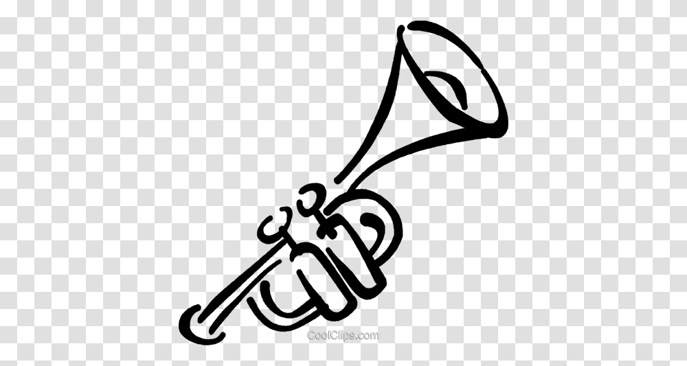 Trumpet Royalty Free Vector Clip Art Illustration, Horn, Brass Section, Musical Instrument, Cornet Transparent Png