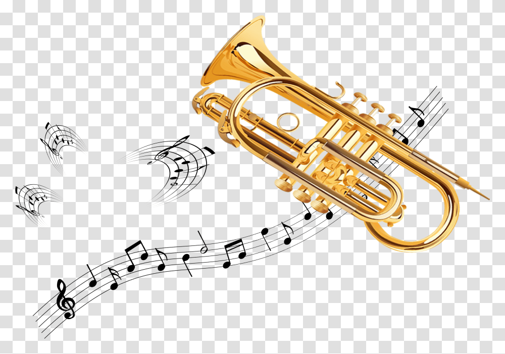 Trumpet Saxophone Euphonium Musical Horn Transparent Png